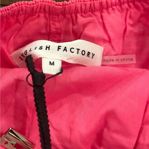 English Factory Scallop Tiered Maxi Dress Size Medium Pink NEW With Tags 185.00 - Picture 11 of 11